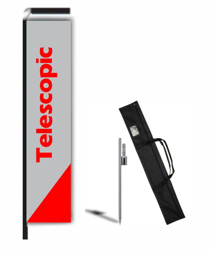 Telescopic flags